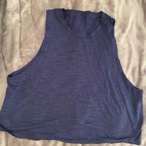 blue work out tank